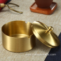 Pure copper ashtray with cover for bedroom